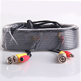 New 60ft DVR Video Power Supply Cable BNC RCA For CCTV Security Camera System