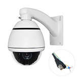 720p HD 10X Zoom PTZ Speed 360 Degrees Outdoor Home CCTV Camera No IR LED